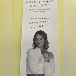 Mostly What God Does Book by Savannah Guthrie